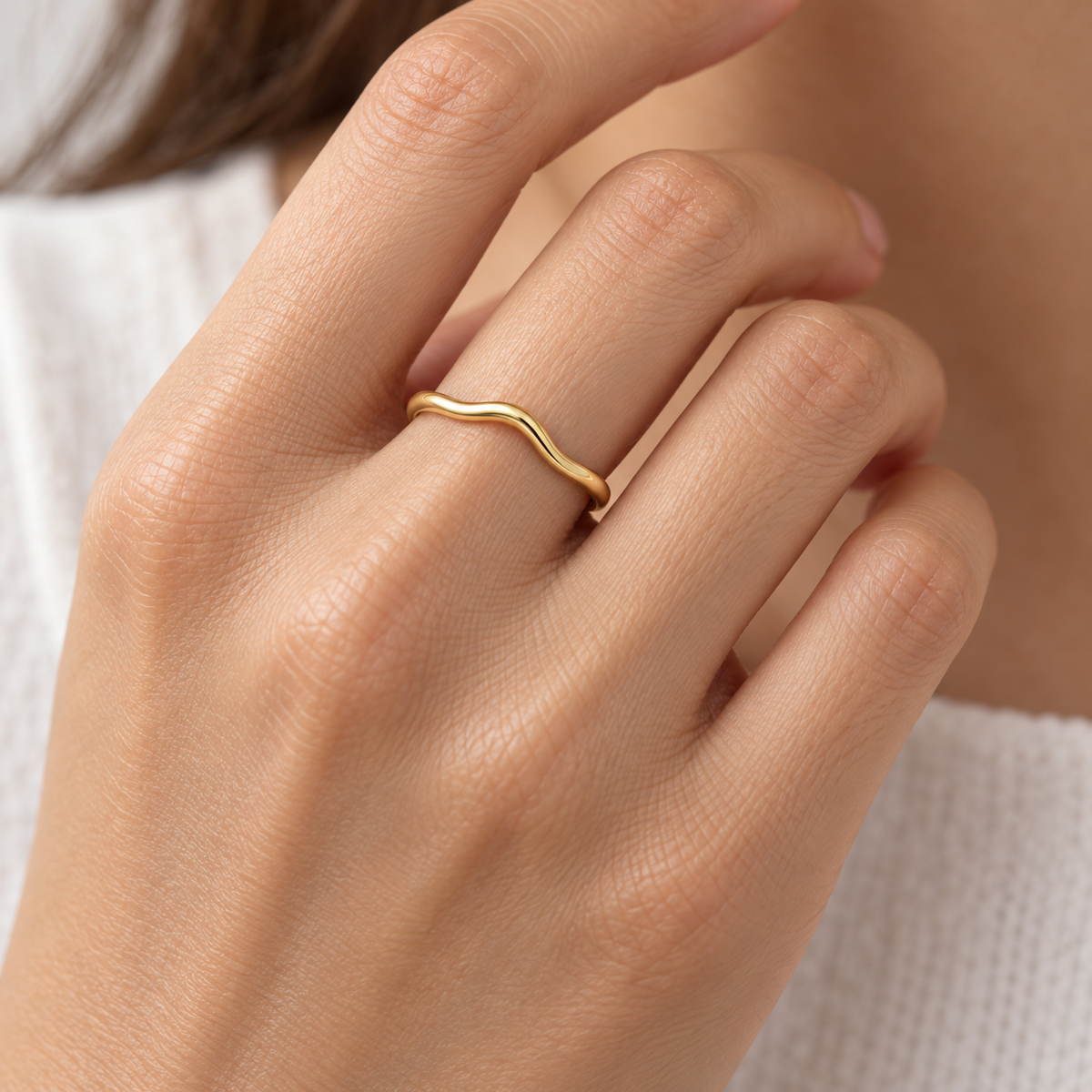 Flowing Wave Band — worn