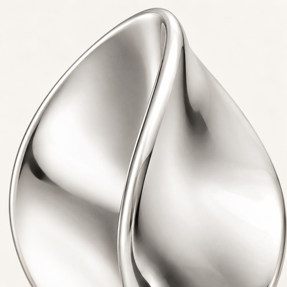 Folded Petal Studs — detail