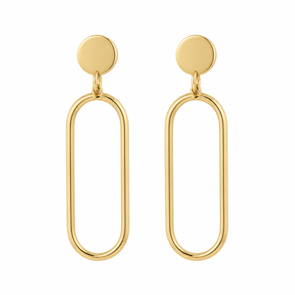 Geometric Frame Drops — white background