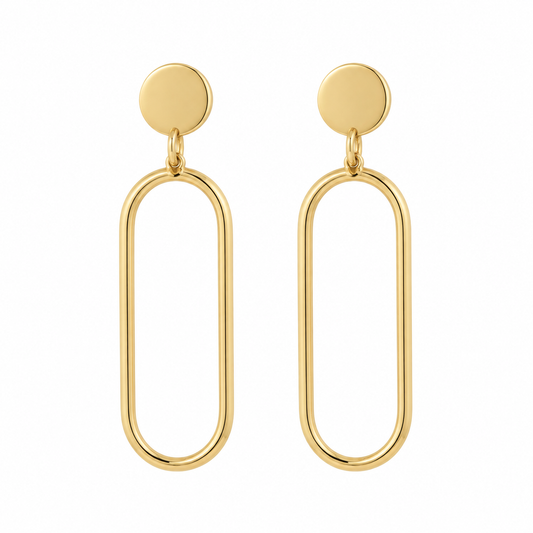 Geometric Frame Drops — white background