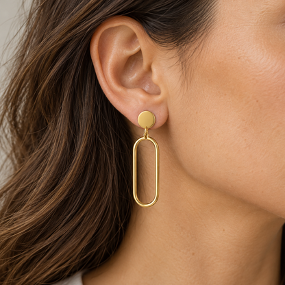 Geometric Frame Drops — worn