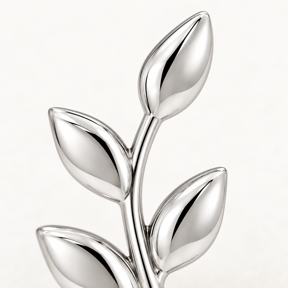 Leaf Arc Studs — detail