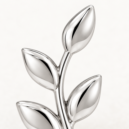 Leaf Arc Studs — detail