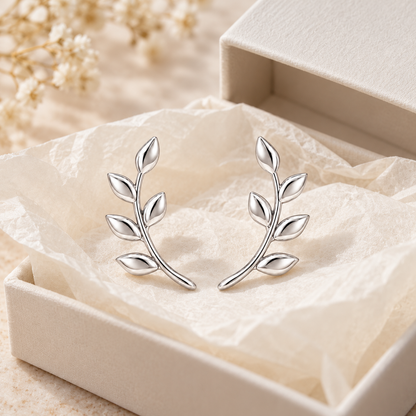 Leaf Arc Studs — gift styling