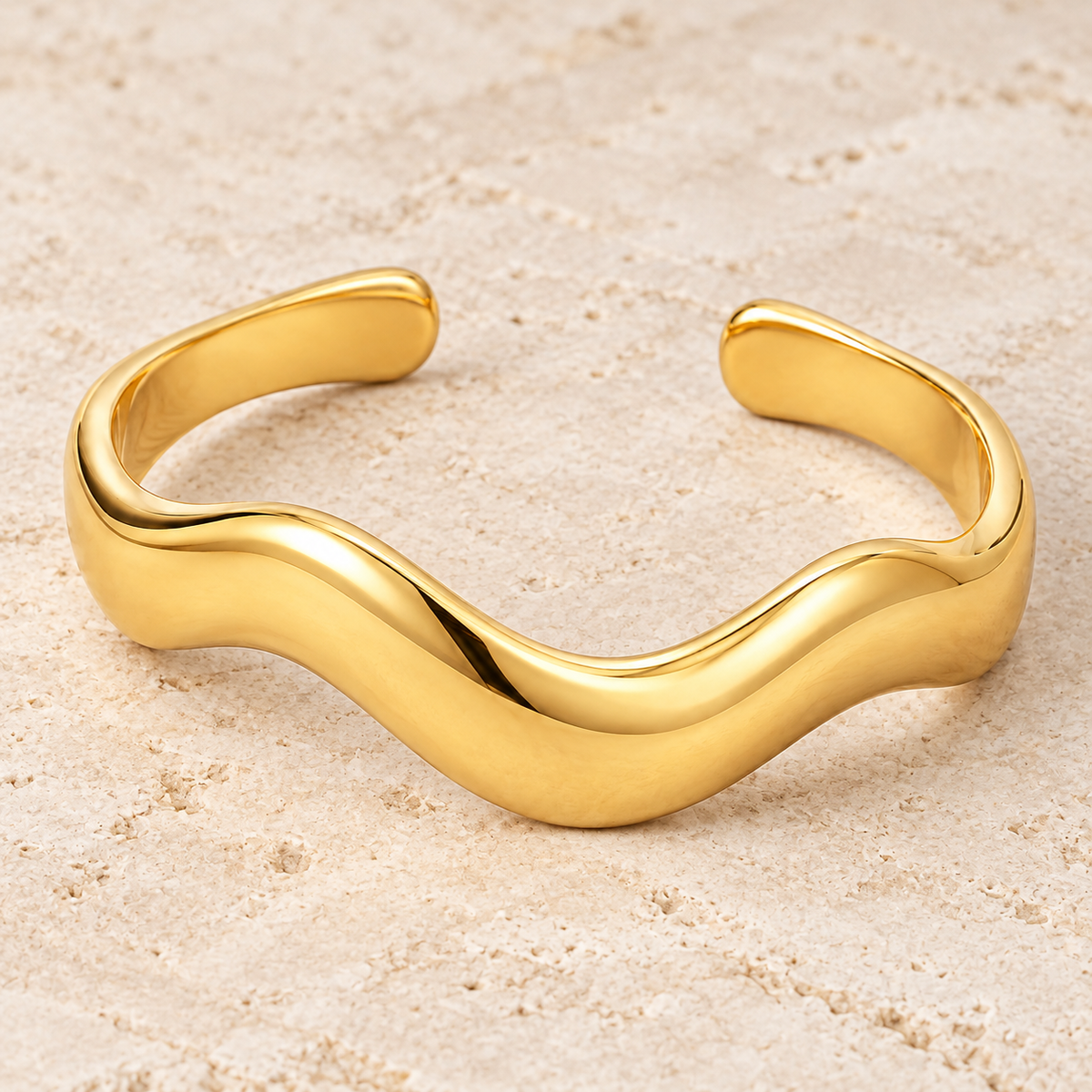 Open Wave Cuff — alternate angle