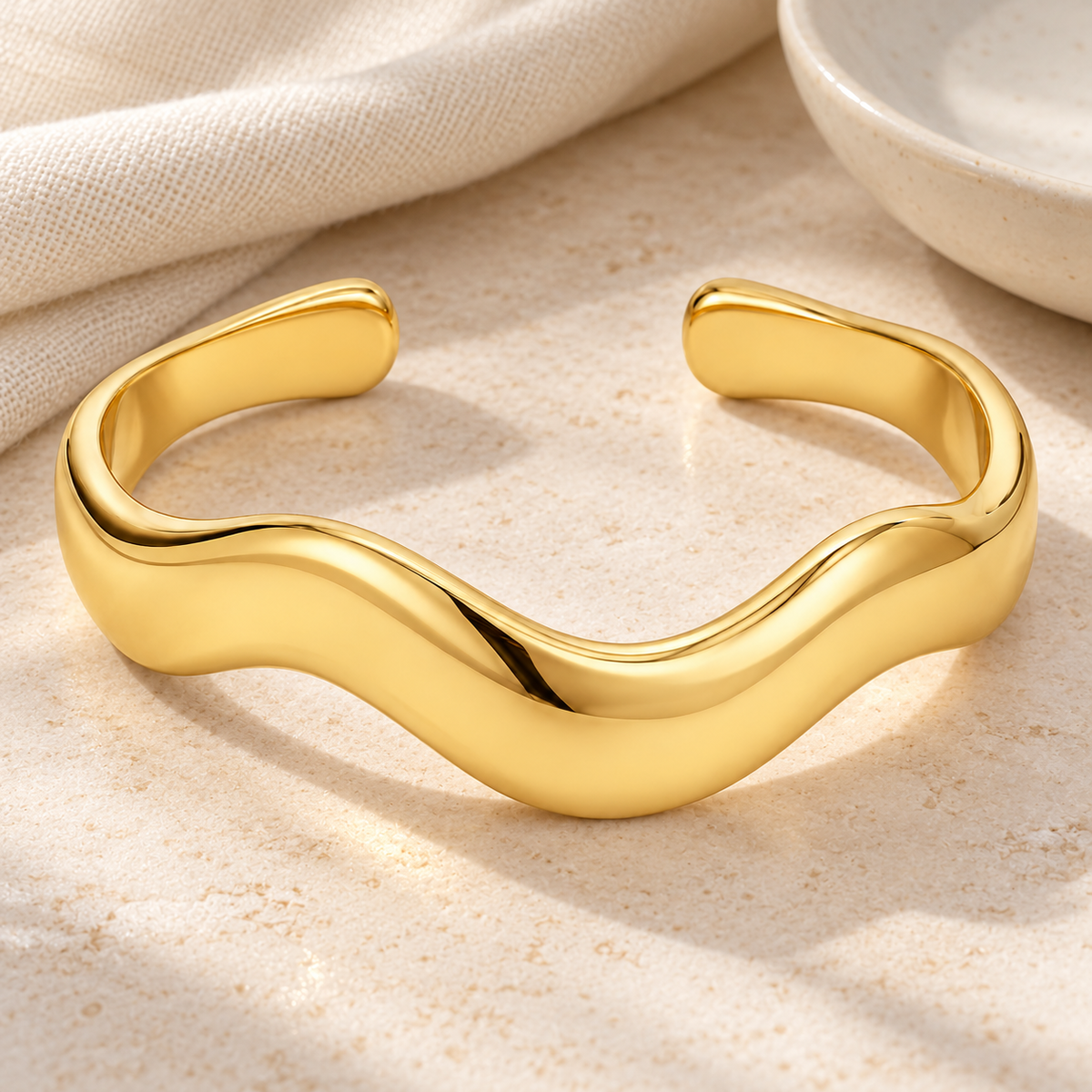 Open Wave Cuff — lifestyle