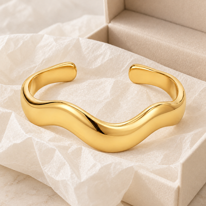 Open Wave Cuff — gift styling