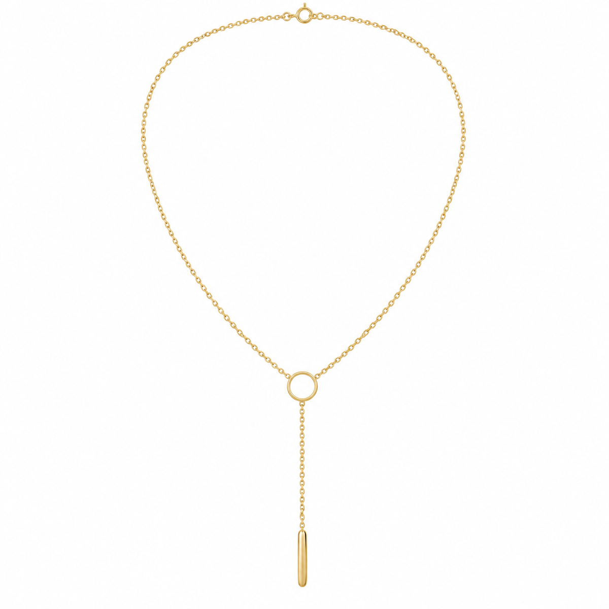 Orbit Y Necklace — white background