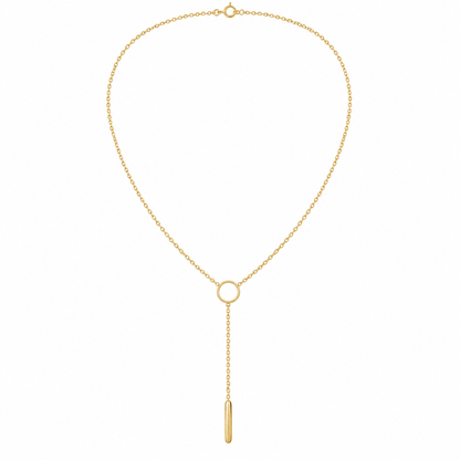 Orbit Y Necklace — white background