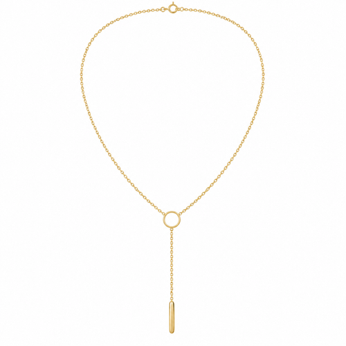 Orbit Y Necklace — white background