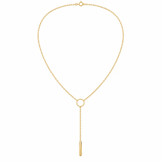 Orbit Y Necklace — white background