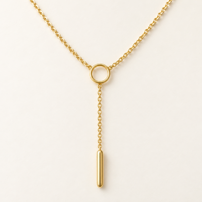 Orbit Y Necklace — detail