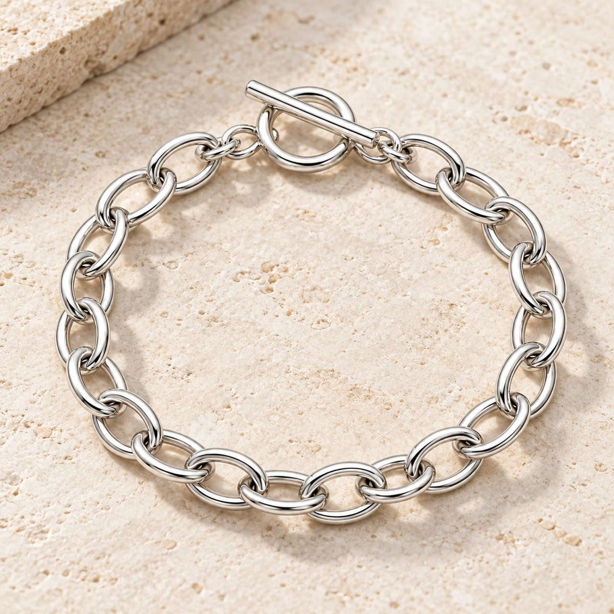 Oval Toggle Bracelet — alternate angle