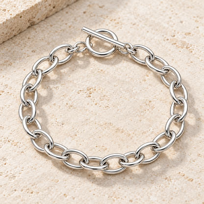 Oval Toggle Bracelet — alternate angle
