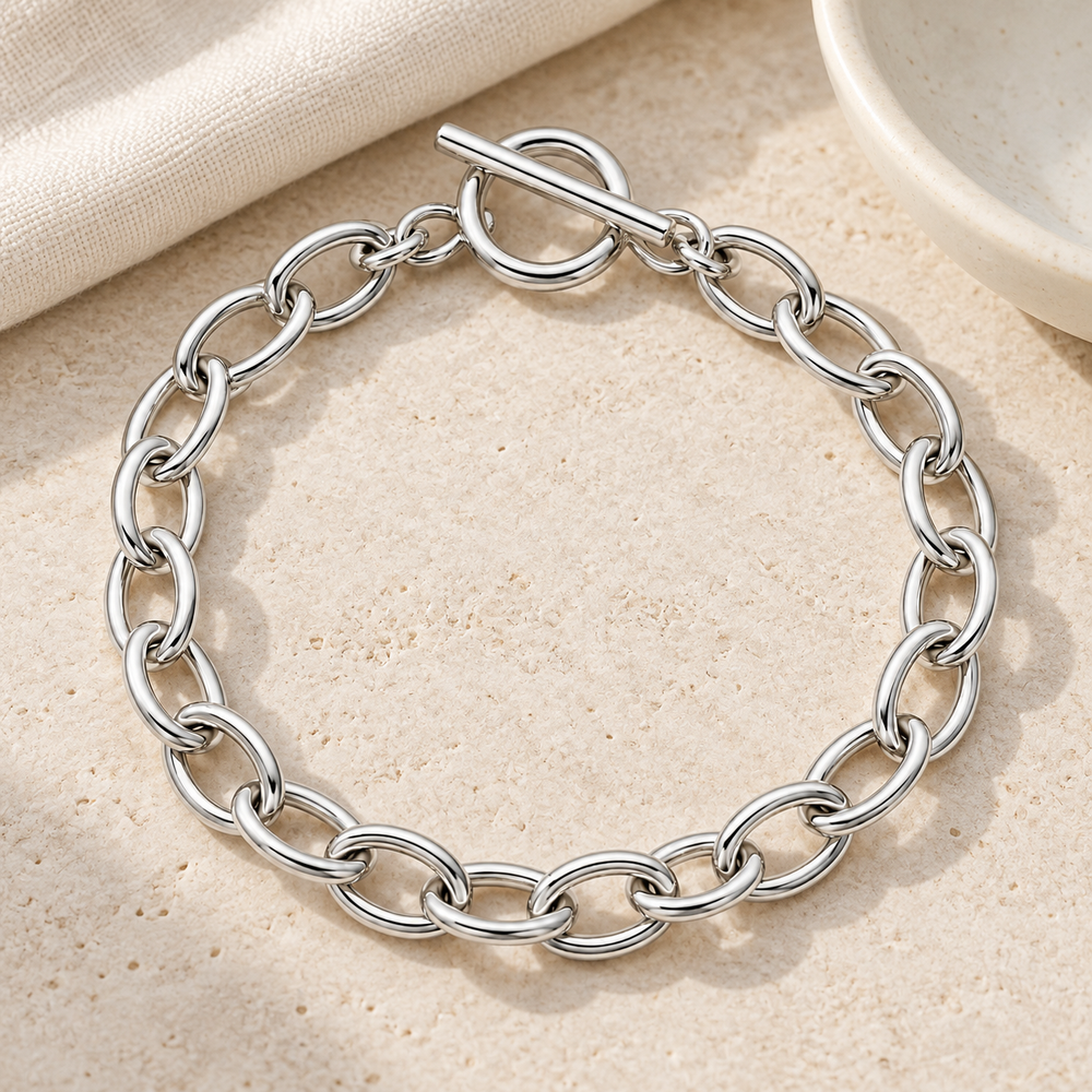 Oval Toggle Bracelet — lifestyle
