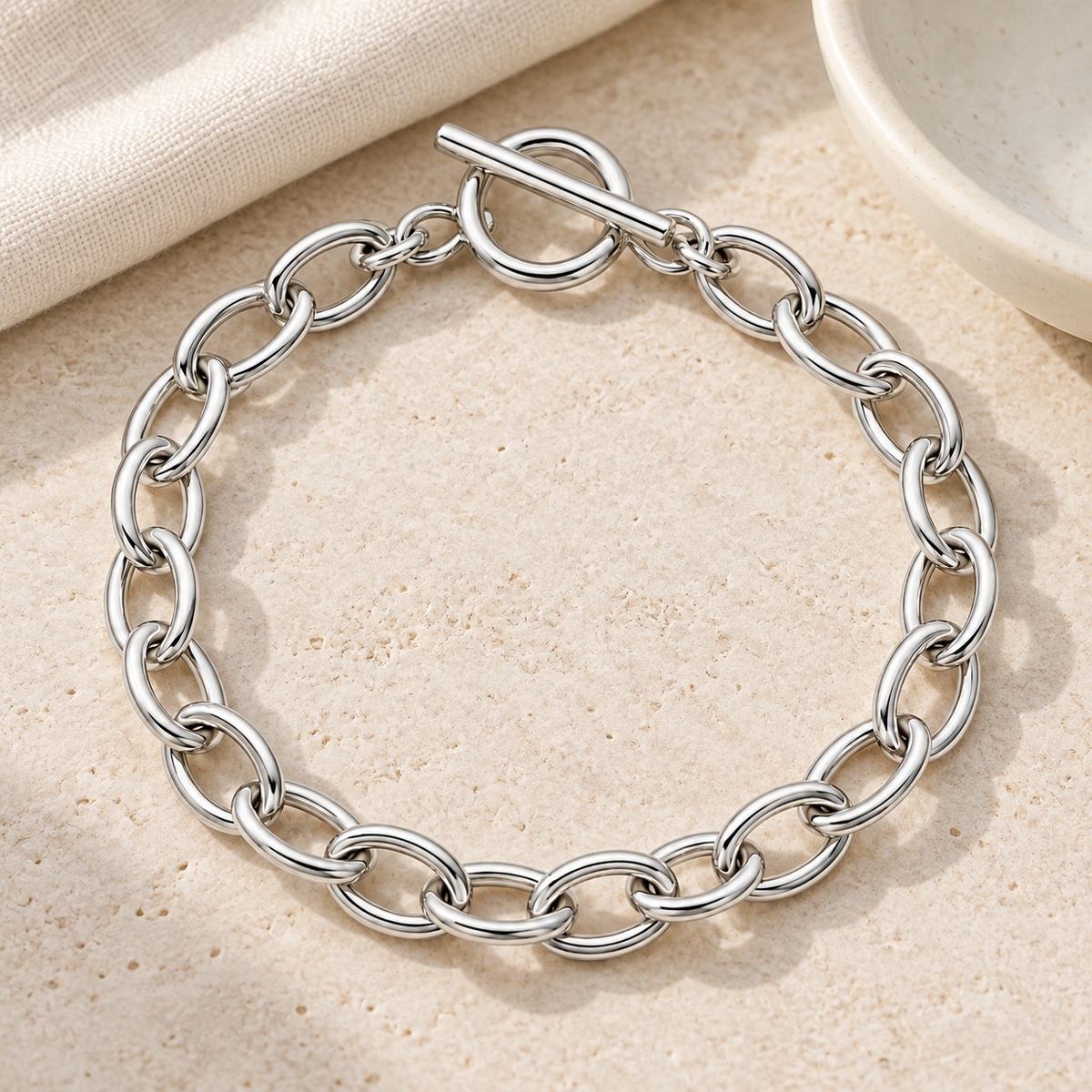Oval Toggle Bracelet — lifestyle