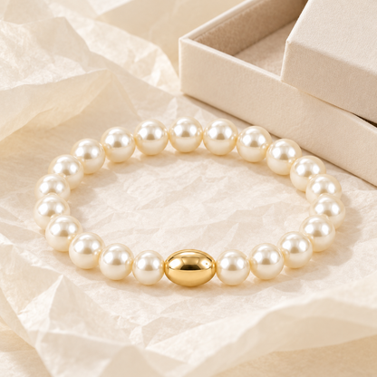 Pearl-Look Bead Bracelet — gift styling
