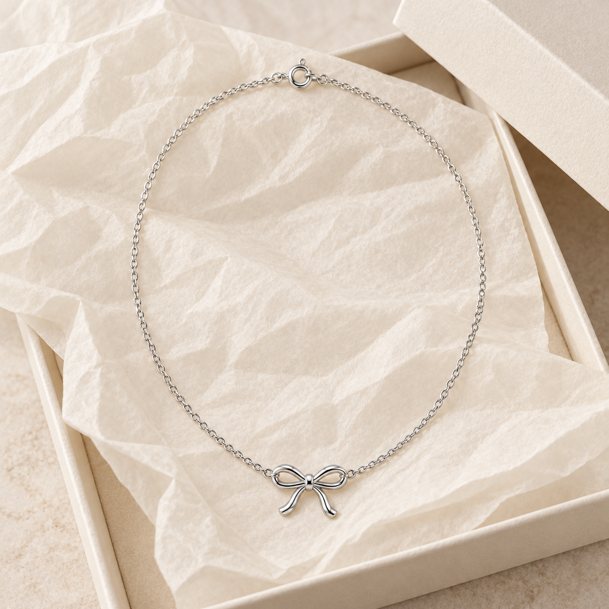 Ribbon Bow Necklace — gift styling
