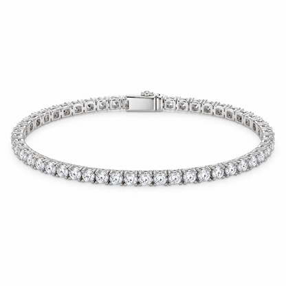 Slender Sparkle Line Bracelet — white background