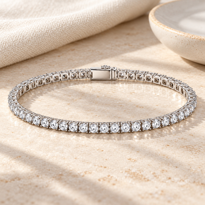 Slender Sparkle Line Bracelet — lifestyle