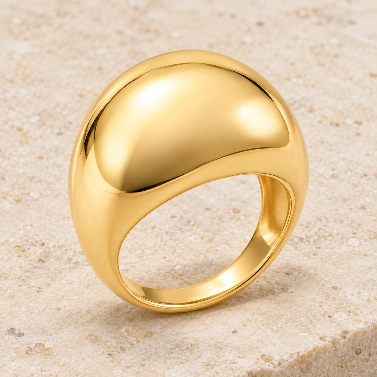 Smooth Dome Ring — alternate angle